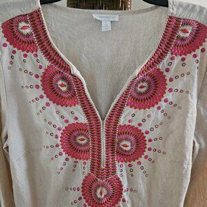 Beautiful Charter Club Embroidered Women's Top